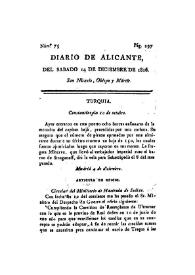 Diario de Alicante. Núm. 75, 14 de diciembre de 1816 | Biblioteca Virtual Miguel de Cervantes