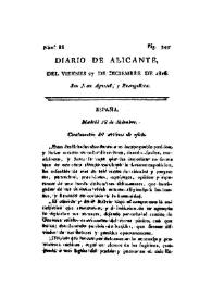 Diario de Alicante. Núm. 88, 27 de diciembre de 1816 | Biblioteca Virtual Miguel de Cervantes