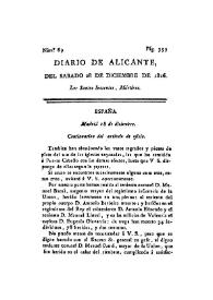 Diario de Alicante. Núm. 89, 28 de diciembre de 1816 | Biblioteca Virtual Miguel de Cervantes