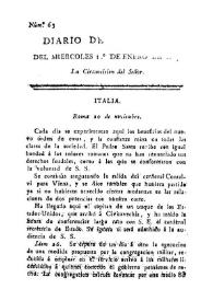 Diario de Alicante. Núm. 63, 1.º de enero de 1817 | Biblioteca Virtual Miguel de Cervantes