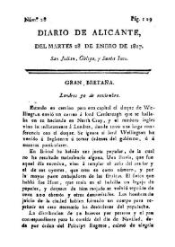 Diario de Alicante. Núm. 28, 28 de enero de 1817 | Biblioteca Virtual Miguel de Cervantes