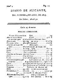 Diario de Alicante. Núm. 4, 4 de abril de 1817 | Biblioteca Virtual Miguel de Cervantes