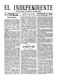 El independiente : Semanario Político-Literario (Villena). Núm. 20, 17 de julio de 1892 | Biblioteca Virtual Miguel de Cervantes