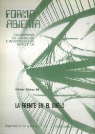 Forma Abierta : Cuadernos de Creación e Investigación Artística. Núm. 3, enero de 1976 | Biblioteca Virtual Miguel de Cervantes