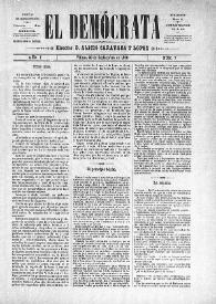 El Demócrata (Villena, Alicante). Núm. 7, 28 de septiembre de 1890 | Biblioteca Virtual Miguel de Cervantes