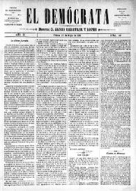 El Demócrata (Villena, Alicante). Núm. 40, 17 de mayo de 1891 | Biblioteca Virtual Miguel de Cervantes