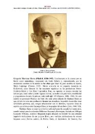 Gregorio Martínez Sierra (Madrid, 1881-1947) [Semblanza] / Inmaculada Rodríguez Moranta y Dolores Thion Soriano-Mollá | Biblioteca Virtual Miguel de Cervantes