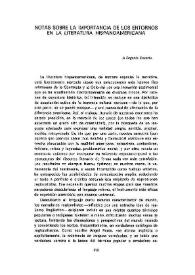 Notas sobre la importancia de los entornos en la literatura hispanoamericana / Mauricio Ostria González | Biblioteca Virtual Miguel de Cervantes