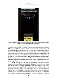 Caminho de Bolso (Lisboa, 1984-2001) [Semblanza] / Daniel Melo  | Biblioteca Virtual Miguel de Cervantes