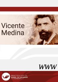 Vicente Medina / Francisco Javier Díez de Revenga | Biblioteca Virtual Miguel de Cervantes