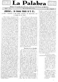 La Palabra : Periódico Independiente. Defensor de los Intereses Morales y Materiales del Distrito de Denia. Núm. 15, 26 de julio de 1930 | Biblioteca Virtual Miguel de Cervantes