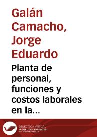 Planta de personal, funciones y costos laborales en la banca central: una comparación internacional bajo un modelo de demanda laboral | Biblioteca Virtual Miguel de Cervantes