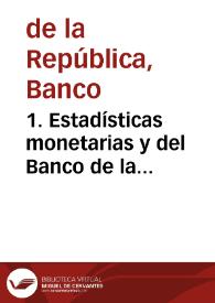 1. Estadísticas monetarias y del Banco de la República, marzo 2008 | Biblioteca Virtual Miguel de Cervantes