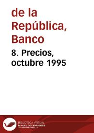 8. Precios, octubre 1995 | Biblioteca Virtual Miguel de Cervantes