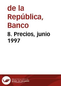 8. Precios, junio 1997 | Biblioteca Virtual Miguel de Cervantes