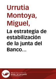 La estrategia de estabilización de la junta del Banco de la República: 1991-1994 | Biblioteca Virtual Miguel de Cervantes