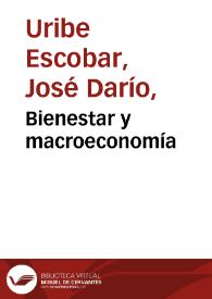 Bienestar y macroeconomía | Biblioteca Virtual Miguel de Cervantes