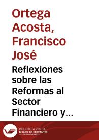 Reflexiones sobre las Reformas al Sector Financiero y su importancia para Colombia | Biblioteca Virtual Miguel de Cervantes