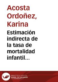 Estimación indirecta de la tasa de mortalidad infantil en Colombia, 1964-2008 | Biblioteca Virtual Miguel de Cervantes