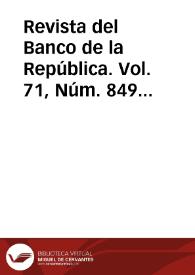 Revista del Banco de la República. Vol. 71, Núm. 849 (julio 1998) | Biblioteca Virtual Miguel de Cervantes