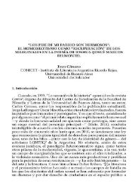 "Los pibe de mi barrio son hermosos": el homoerotismo com "recuperación" de los marginales en la poesía de Ioshua (Josué Marcos Belmonte) / Enzo Cárcano | Biblioteca Virtual Miguel de Cervantes