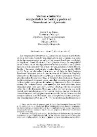 Vientos contrarios: tempestades de pasión y poder en "Cómo ha de ser el privado" / Frederick de Armas | Biblioteca Virtual Miguel de Cervantes