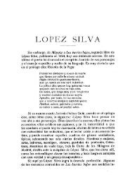 López Silva / Narciso Alonso Cortés | Biblioteca Virtual Miguel de Cervantes