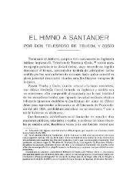 El himno a Santander por don Telesforo Trueba y Cosío / Fernando Barreda | Biblioteca Virtual Miguel de Cervantes