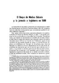 El Duque de Medina Sidonia y la jornada a Inglaterra en 1588 / El Marqués del Saltillo | Biblioteca Virtual Miguel de Cervantes