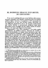 El Ingenioso Hidalgo Don Miguel de Cervantes / José Rogerio Sánchez | Biblioteca Virtual Miguel de Cervantes