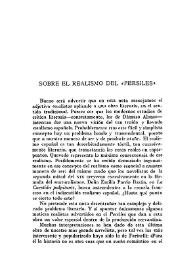 Sobre el realismo del "Persiles" / José María Baquero Goyanes | Biblioteca Virtual Miguel de Cervantes