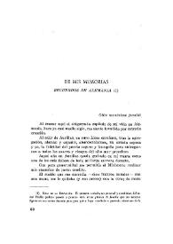 De mis memorias. Recuerdos de Alemania (1) / Camille Pitollet | Biblioteca Virtual Miguel de Cervantes