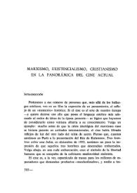 Marxismo, existencialismo, cristianismo en la panorámica del cine actual / Luis Suárez Fernández | Biblioteca Virtual Miguel de Cervantes