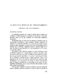 La medicina popular en Hispanoamérica. Influencias del descubrimiento / Antonio Castillo de Lucas | Biblioteca Virtual Miguel de Cervantes