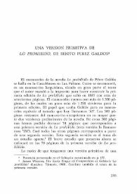 Una versión primitiva de "Lo prohibido" de Benito Pérez Galdós / James Whiston | Biblioteca Virtual Miguel de Cervantes