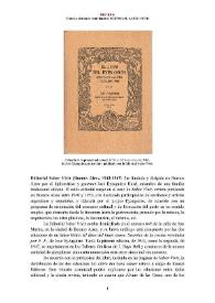 Editorial Saber Vivir (Buenos Aires, 1943-1947) [Semblanza] / Federico Gerhardt | Biblioteca Virtual Miguel de Cervantes