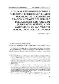 Algunas reflexiones sobre la alteridad religiosa en el arte moderno de la Corona de Aragón a través del retablo turolense de San Jorge, de Jerónimo Martínez, y del valenciano de San Vicente Ferrer, de Miguel del Prado  / Borja Franco Llopis | Biblioteca Virtual Miguel de Cervantes