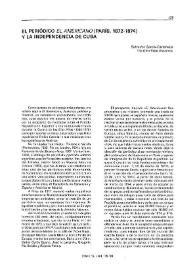 El periódico "El Americano" (París, 1872-1874) y la independencia de Cuba / Salvador García Castañeda | Biblioteca Virtual Miguel de Cervantes