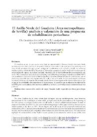 El Anillo Verde del Guadaíra (Área metropolitana de Sevilla): análisis y valoración de una propuesta de rehabilitación periurbana / David Cristel Gómez Montblanch,  Manuel Jesús Marchena Gómez, Rafael Cámara Artigas | Biblioteca Virtual Miguel de Cervantes