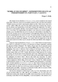 "Subir, subir siempre": Representing Death as Presentiment in "Fortunata y Jacinta" / Megan L. Kelly | Biblioteca Virtual Miguel de Cervantes