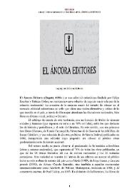 El Áncora Editores (Bogotá, 1980- ) [Semblanza] / Almary Cristina Gutiérrez Díaz | Biblioteca Virtual Miguel de Cervantes