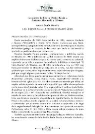 Las cartas de Emilia Pardo Bazán a Antonio Machado y Álvarez / Antonio Deaño Gamallo | Biblioteca Virtual Miguel de Cervantes