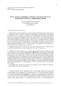 De la crónica periodística al libro: "Cuarenta días en la Exposición" (1900), de Emilia Pardo Bazán / María Isabel Jiménez Morales | Biblioteca Virtual Miguel de Cervantes