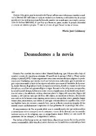 Desnudemos a la novia / Blas Matamoro | Biblioteca Virtual Miguel de Cervantes