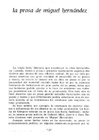 La prosa de Miguel Hernández / Enrique Rubio Cremades | Biblioteca Virtual Miguel de Cervantes