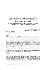 L'assassinat d'Ernest Lluch: les interpretacions diferenciades de "Gara" i "El Temps", dos mitjans de l'esquerra nacionalista / Manuel Lillo i Usechi | Biblioteca Virtual Miguel de Cervantes