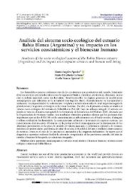 Análisis del sistema socio-ecológico del estuario Bahía Blanca (Argentina) y su impacto en los servicios ecosistémicos y el bienestar humano / María Ángeles Speake, María Angeles ; María Elizabeth Carbone ; Carla Vanesa Spetter | Biblioteca Virtual Miguel de Cervantes