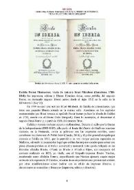 Eulàlia Ferrer Montserrat, viuda de Antoni Brusi Mirabent [editora, impresora] (Barcelona, 1780-1841) [Semblanza] / Marta Ortega Balanza | Biblioteca Virtual Miguel de Cervantes