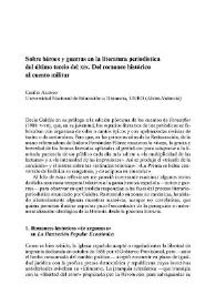 Sobre héroes y guerras en la literatura periodística del último tercio del siglo XIX. Del romance histórico al cuento militar / Cecilio Alonso | Biblioteca Virtual Miguel de Cervantes