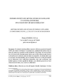 "Historia secreta del mundo", de Emilio Gavilanes: una novela imposible, una colección de microrrelatos / Pedro Mármol Ávila | Biblioteca Virtual Miguel de Cervantes